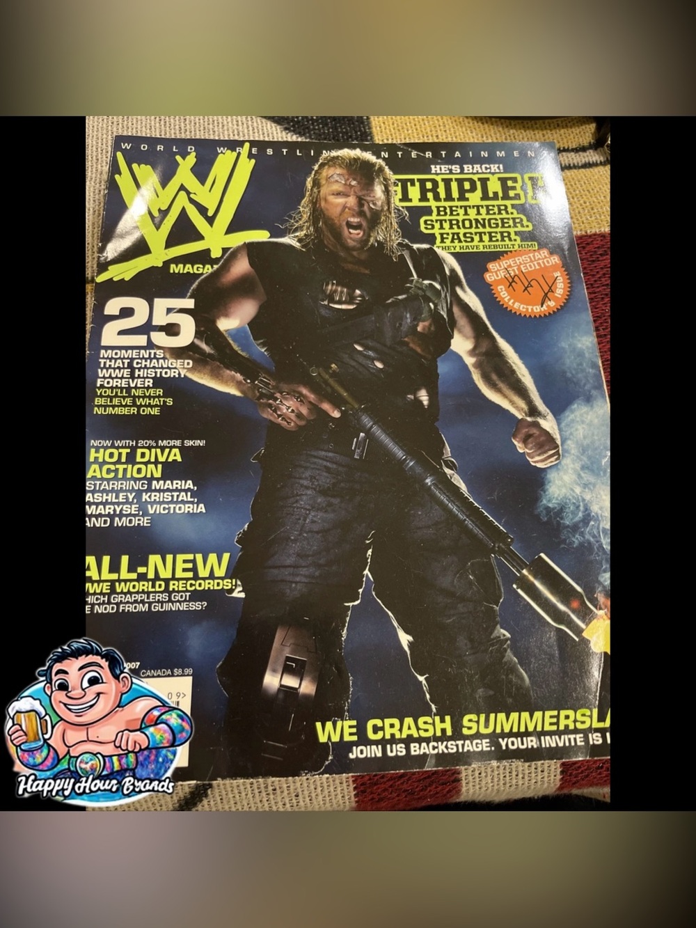 WWE Magazine September 2007 Triple H Better Stronger Faster